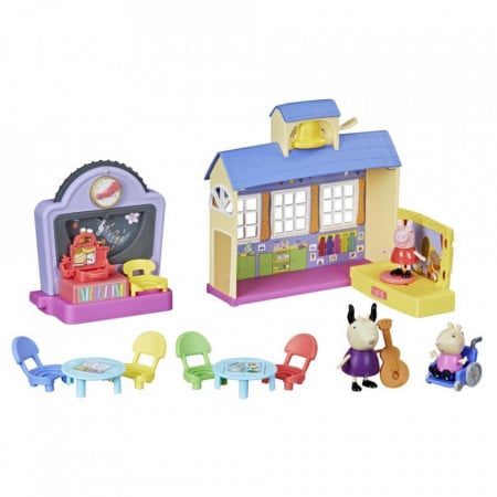 Set de joaca Scoala Peppa Pig - 15 piese