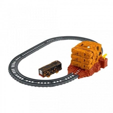 Set de joaca Thomas and Friends - Circuit Tunnel Blast Track Master cu trenulet Diesel motorizat