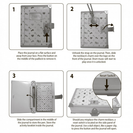 Set jurnal cu lacat si accesorii Rainbow High