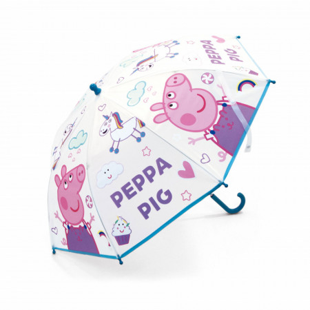 Umbrela transparenta Peppa Pig 70 cm