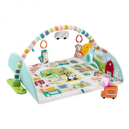 Centru de activitati si covoras de joaca 2-in-1 Fisher-Price