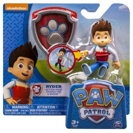 Figurina Ryder si Insigna Patrula Catelusilor