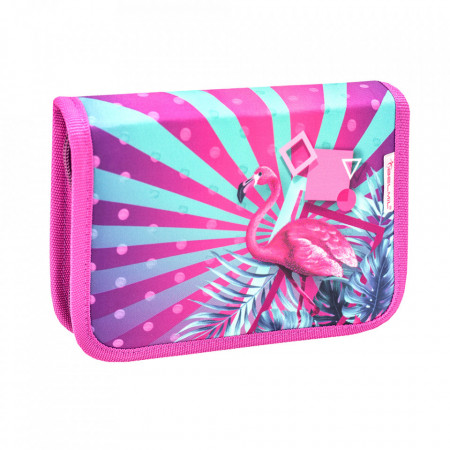 Ghiozdan scoala echipat Belmil Mini Fit - Flamingo Tropical