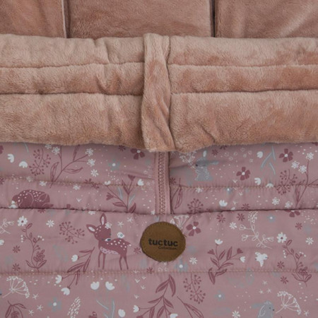 Sac de dormit cu gluga Evolutive roz Tuc Tuc