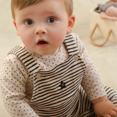 Salopeta cu dungi Tutto Piccolo