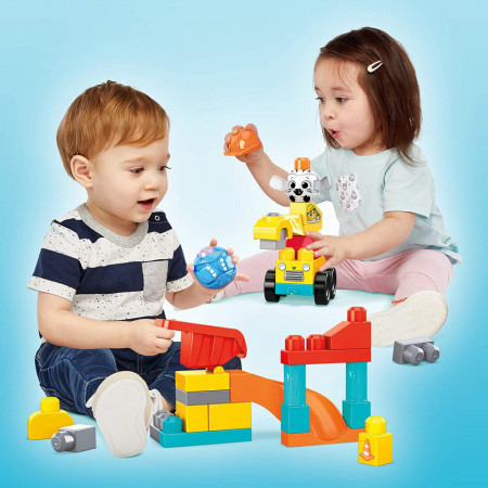 Set constructie Mega Bloks Fisher Price - Santierul