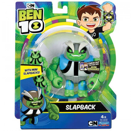 Set figurina articulata si doua figurine mici Slapback Ben 10