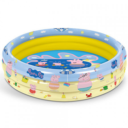 Piscina gonflabila cu 3 inele Peppa Pig