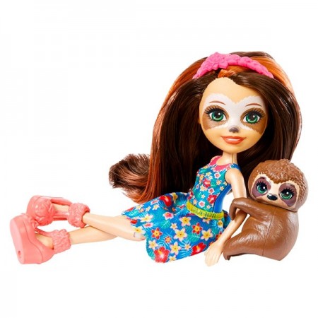 Salonul de infrumusetare - Set de joaca Enchantimals cu papusa Sela Sloth