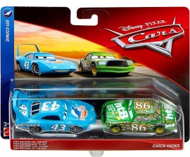 Set 2 Masinute Regele Strip Weathers Aka "The King" & Chick Hicks Disney Cars