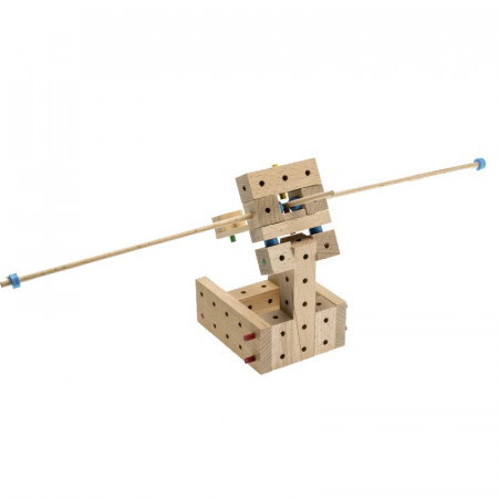 Set de constructie din lemn Matador Explorer - Catapulta