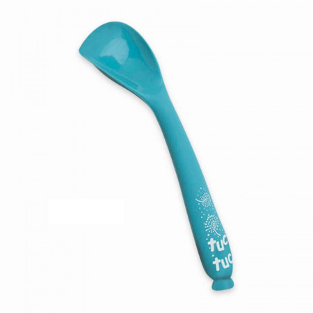 Set de masa 4 piese din silicon cu ventuza anti-alunecare pentru bebelusi albastru Little Forest Tuc Tuc