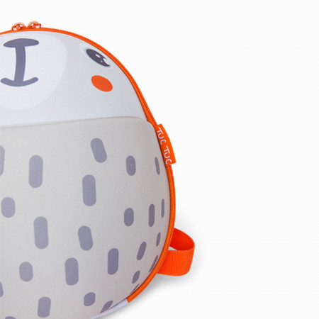 Ghiozdan de gradinita rigid gri Tuc Tuc & Friends