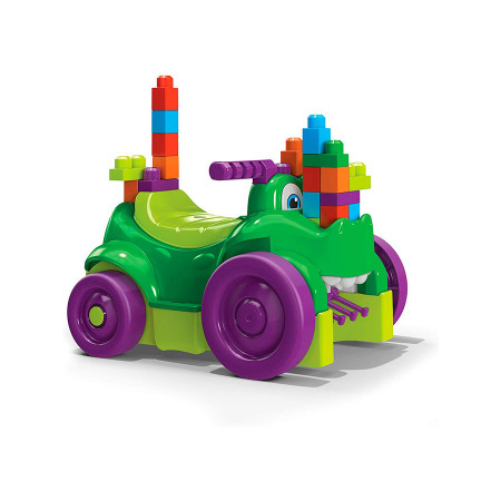 Masinuta de strans cuburi Mega Blocks Crocodilul mancacios