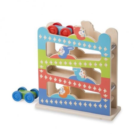 Roller-coaster din lemn cu masinute - Melissa and Doug