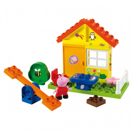 Set de constructie Big Bloxx casuta din gradina lui Peppa Pig