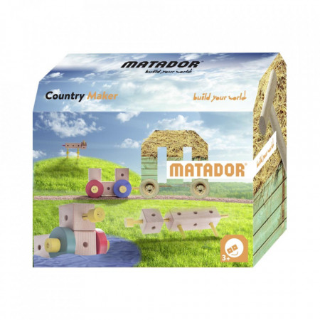 Set de constructie lemn Matador Country Maker