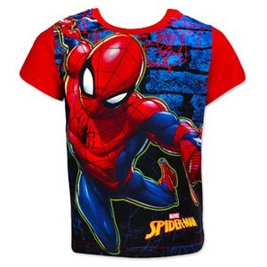 Tricou cu maneci rosii Spiderman marime 110