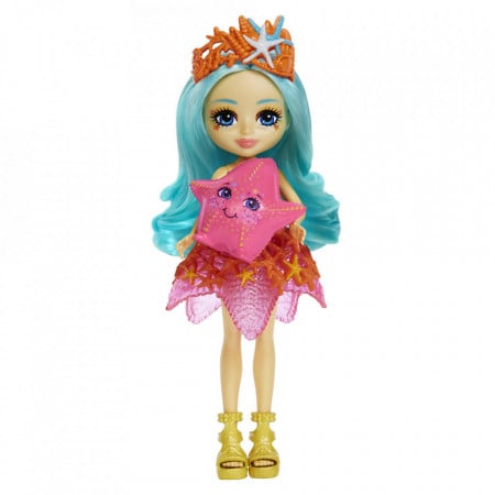 Papusa Staria Starfish si figurina Beamy Enchantimals Royal Ocean Kingdom