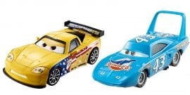 Set 2 Masinute The King & Jeff Gorvette Cars 3 Disney