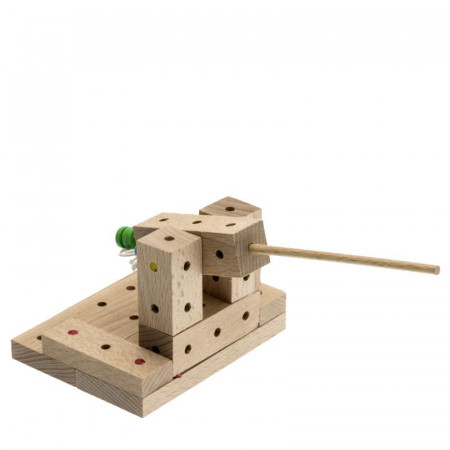 Set de constructie din lemn Matador Explorer - Catapulta