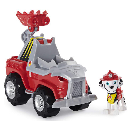 Set de joaca Marshall si Super vehiculul Rev-Up Paw Patrol Dino Rescue - Patrula Catelusilor