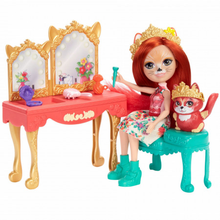 Set de joaca Masuta de machiaj Enchantimals Royal