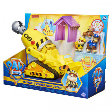 Set de joaca Rubble si buldozerul deluxe Patrula Catelusilor - Filmul
