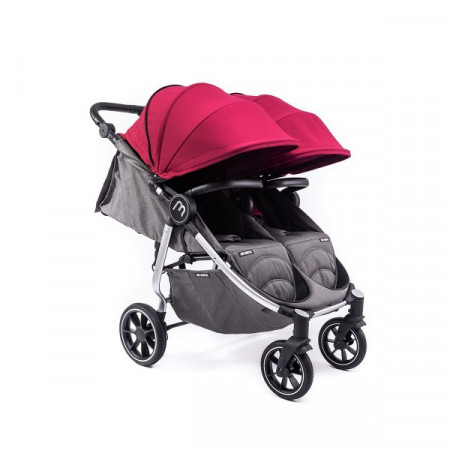 Carucior pentru gemeni Easy Twin 4 Silver Baby Monster