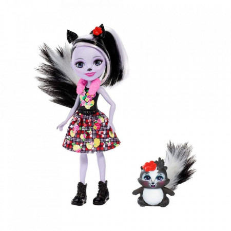 Papusa Sage Skunk cu figurina Caper EnchanTimals