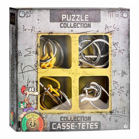 Set 4 piese Metal Brain Puzzles Expert