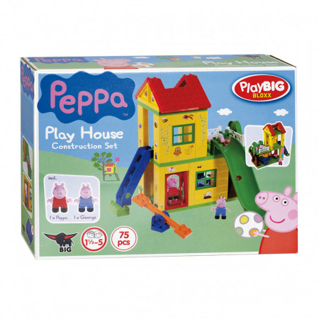 Set de constructie 75 piese Big Bloxx Casuta de joaca a lui Peppa Pig