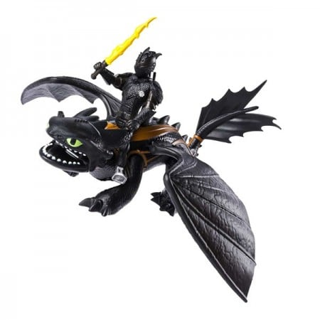 Set de joaca Cum sa-ti dresezi dragonul - Figurine Hiccup si Toothless 17 cm