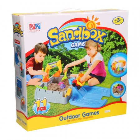 Set de joaca de nisip cu excavator