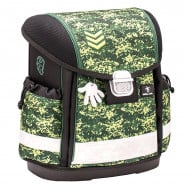 Ghiozdan scoala echipat Belmil Classy - Camuflaj verde