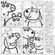 Puzzle Peppa Pig 2 in 1 cu 42 piese