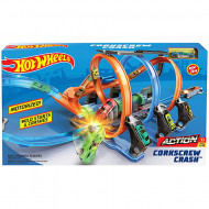 Set de joaca Corkscrew Crash Hot Wheels