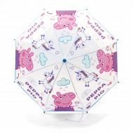 Umbrela transparenta Peppa Pig 70 cm