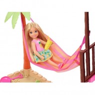 Papusa Chelsea blonda si casuta tropicala - Barbie Dreamhouse Adventures