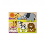 Puzzle din lemn Jumbo Safari Melissa and Doug