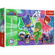 Puzzle Eroi in Pijama 30 piese - Eroii curajosi