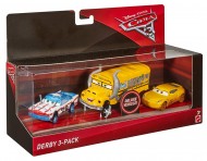 Set 3 masinute Derby Disney Cars 3 : Miss Fritter, Cigalert, Cruz Ramirez