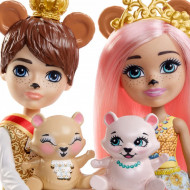 Set de joaca Braylee Bear si Bannon Bear Enchantimals Royal