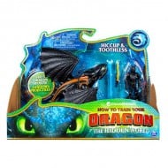 Set de joaca Cum sa-ti dresezi dragonul - Figurine Hiccup si Toothless 17 cm