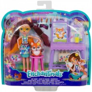 Set de joaca Papusa Felicity Fox si Studioul de Arta EnchanTimals