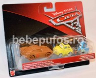 Set Fulger McQueen  Luigi si Guido Cars 3 Disney