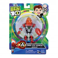 Figurina articulata Ben 10 Heatblast Omni-Kix Armor