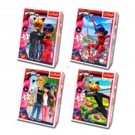 Mini puzzle Miraculous : Buburuza si Motan Noir 54 piese