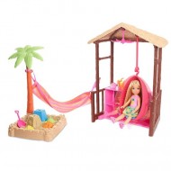 Papusa Chelsea blonda si casuta tropicala - Barbie Dreamhouse Adventures