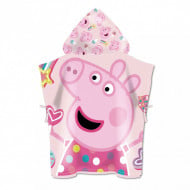 Prosop de plaja tip poncho Peppa Pig 55 x 55 cm